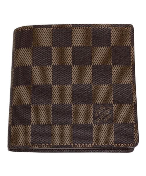 LOUIS VUITTON（ルイ ヴィトン）LOUIS VUITTON (ルイ ヴィトン) ダミエ ポルトフォイユ・マルコ 2つ折り財布 ブラウンの古着・服飾アイテム