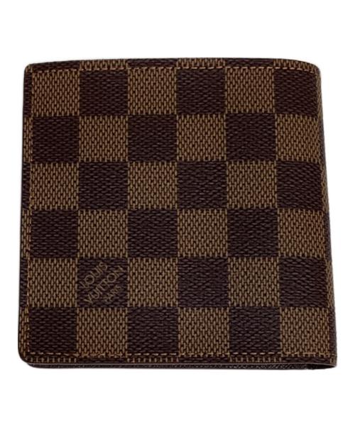 LOUIS VUITTON（ルイ ヴィトン）LOUIS VUITTON (ルイ ヴィトン) ダミエ ポルトフォイユ・マルコ 2つ折り財布 ブラウンの古着・服飾アイテム