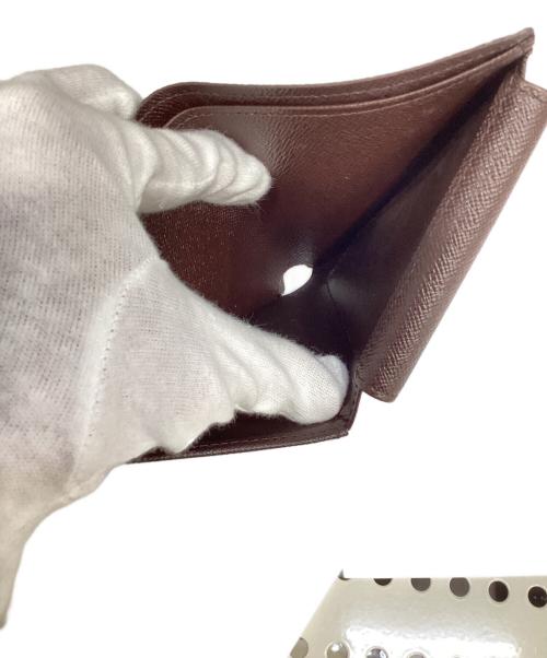 LOUIS VUITTON（ルイ ヴィトン）LOUIS VUITTON (ルイ ヴィトン) ダミエ ポルトフォイユ・マルコ 2つ折り財布 ブラウンの古着・服飾アイテム