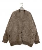 DRESSLAVEドレスレイブ）の古着「アルパカシャギージャケットカーディガン」｜ブラウン