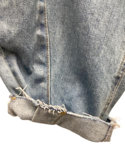 CADUNE（カデュネ）CADUNE (カデュネ) カーヴィー箔デニムパンツ ブルー サイズ:SIZE40の古着・服飾アイテム