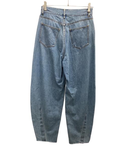 CADUNE（カデュネ）CADUNE (カデュネ) カーヴィー箔デニムパンツ ブルー サイズ:SIZE40の古着・服飾アイテム