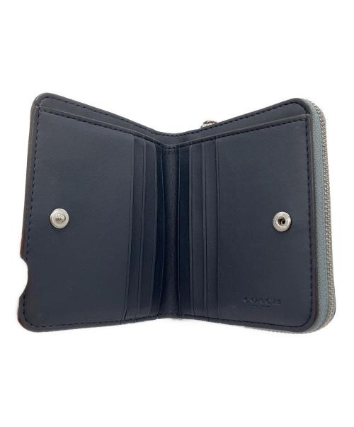 COACH（コーチ）COACH (コーチ) ビルフォールド ウォレット ブルーの古着・服飾アイテム