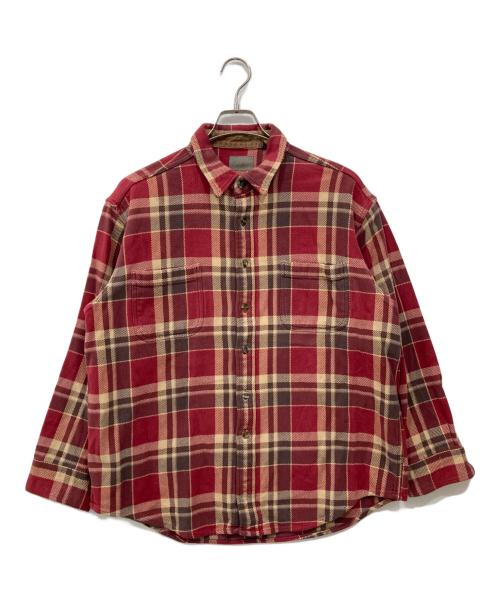 ST JOHN'S BAY（セントジョンズベイ）ST JOHN'S BAY (セントジョンズベイ) チェックネルシャツ レッド サイズ:XLの古着・服飾アイテム