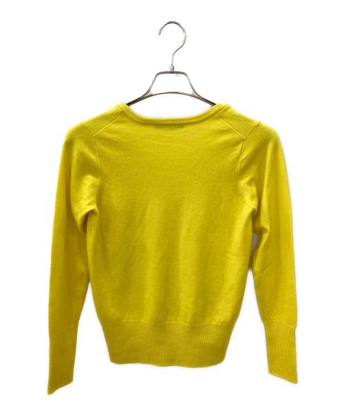 marikomikuni（マリコミクニ）marikomikuni (マリコミクニ) カシミヤVネックニット イエロー サイズ:Sの古着・服飾アイテム