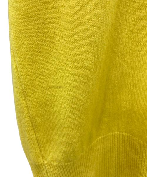 marikomikuni（マリコミクニ）marikomikuni (マリコミクニ) カシミヤVネックニット イエロー サイズ:Sの古着・服飾アイテム