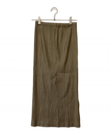 ISSEY MIYAKE スカート ２ ブラウングラデーション イッセイミヤケ 中古・古着通販】ISSEY MIYAKE (イッセイミヤケ) プリーツスカート