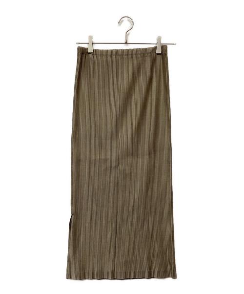 ISSEY MIYAKE（イッセイミヤケ）ISSEY MIYAKE (イッセイミヤケ) プリーツスカート ブラウン サイズ:2の古着・服飾アイテム