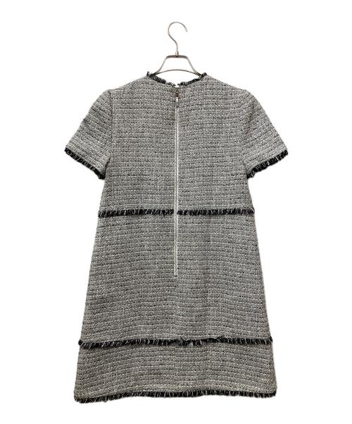 ted baker（テッドベーカー）TED BAKER (テッドベーカー) ツイードワンピース ブラック サイズ:1の古着・服飾アイテム