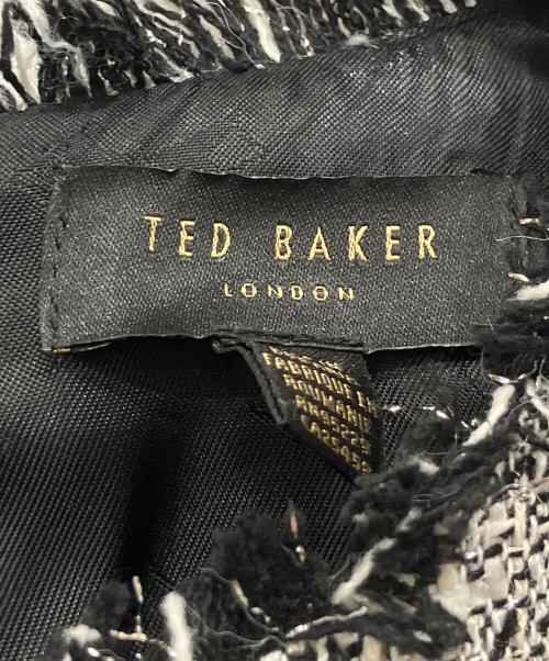 ted baker（テッドベーカー）TED BAKER (テッドベーカー) ツイードワンピース ブラック サイズ:1の古着・服飾アイテム