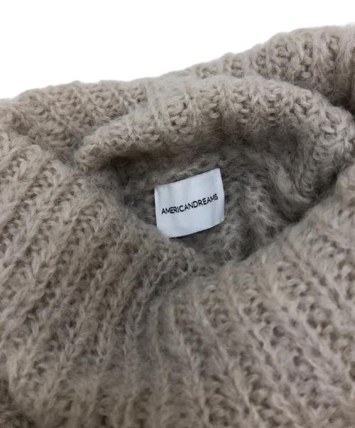 AMERICANDREAMS（アメリカンドリーム）AMERICANDREAMS (アメリカンドリーム) タートルネックニット アイボリー サイズ:ONE SIZEの古着・服飾アイテム