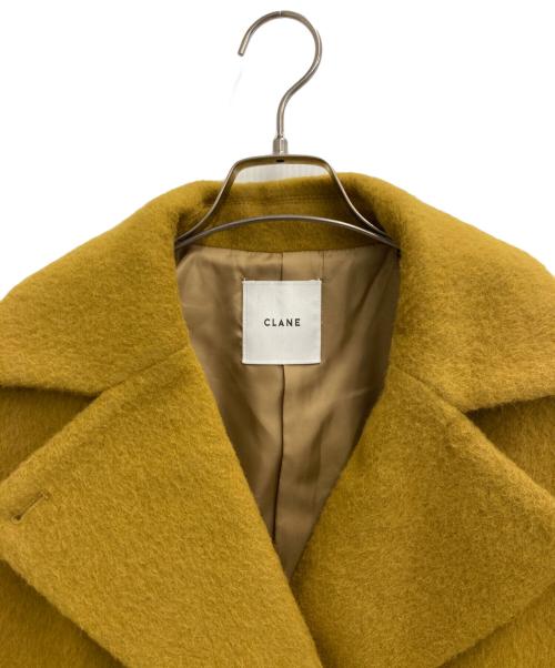 CLANE（クラネ）CLANE (クラネ) OVER LINE DOUBLE COAT イエロー サイズ:2の古着・服飾アイテム