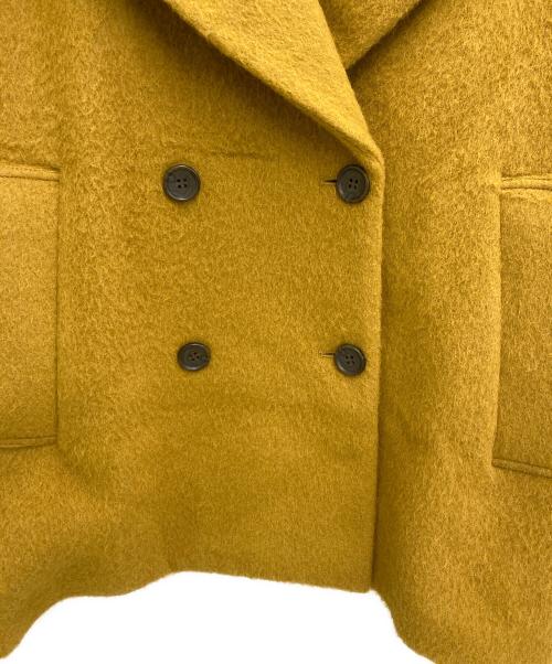 CLANE（クラネ）CLANE (クラネ) OVER LINE DOUBLE COAT イエロー サイズ:2の古着・服飾アイテム