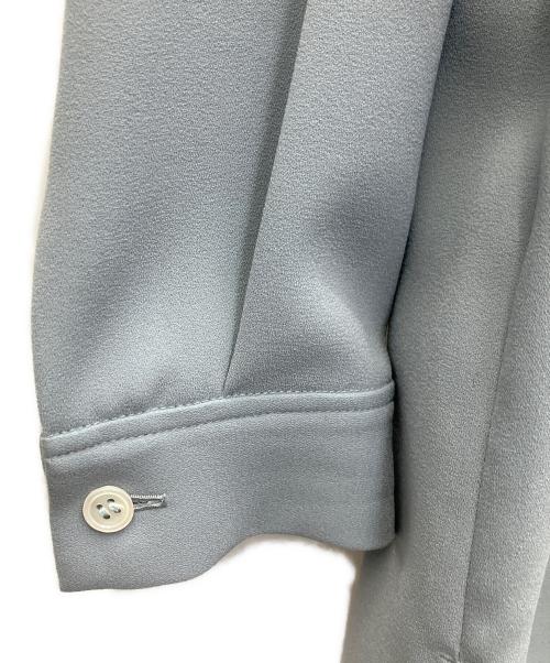 theory（セオリー）theory (セオリー) ウォッシャブルスリットネックプルオーバーブラウス ブルー サイズ:Sの古着・服飾アイテム