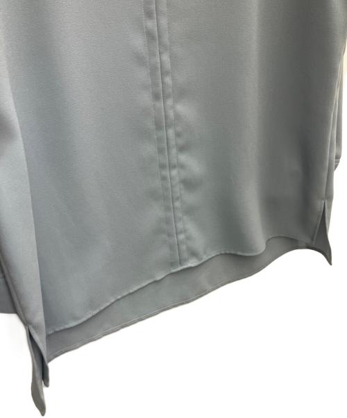 theory（セオリー）theory (セオリー) ウォッシャブルスリットネックプルオーバーブラウス ブルー サイズ:Sの古着・服飾アイテム