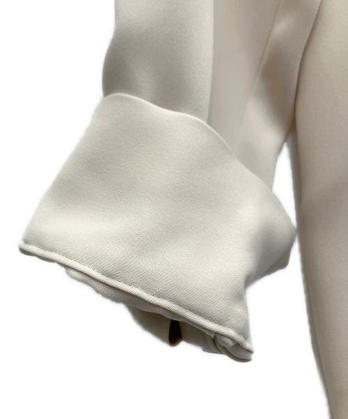 Noble（ノーブル）Noble (ノーブル) ワークディテールドレープシャツ2 アイボリー サイズ:SIZEFREEの古着・服飾アイテム