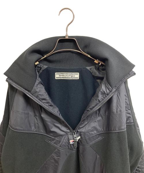 Onitsuka Tiger（オニツカタイガー）Onitsuka Tiger (オニツカタイガー) ハーフジップフリースプルオーバー ブラック サイズ:Mの古着・服飾アイテム