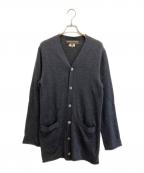 COMME des GARCONS HOMME PLUSコムデギャルソンオムプリュス）の古着「ウールロングカーディガン」｜ネイビー