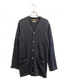 COMME des GARCONS HOMME PLUS（コムデギャルソンオムプリュス）の古着「ウールロングカーディガン」｜ネイビー