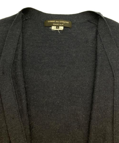 COMME des GARCONS HOMME PLUS（コムデギャルソンオムプリュス）COMME des GARCONS HOMME PLUS (コムデギャルソンオムプリュス) ウールロングカーディガン ネイビー サイズ:Sの古着・服飾アイテム