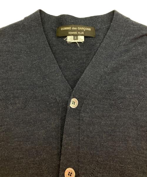 COMME des GARCONS HOMME PLUS（コムデギャルソンオムプリュス）COMME des GARCONS HOMME PLUS (コムデギャルソンオムプリュス) ウールロングカーディガン ネイビー サイズ:Sの古着・服飾アイテム
