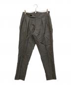 BERWICHベルウィッチ）の古着「SCOTCHスコッチ ナチュラルストレッチウールメランジトロピカル2インプリーツクロップドパンツ」｜グレー