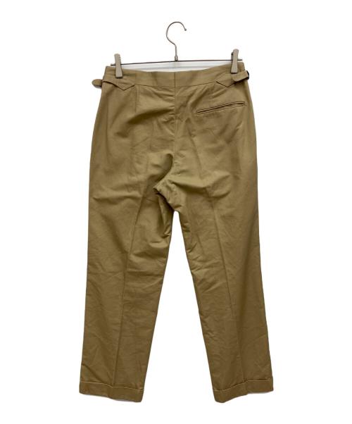 IGARASHI TROUSERS（イガラシ トラウザーズ）IGARASHI TROUSERS (イガラシ トラウザーズ) 2プリーツサイドアジャスタースラックス ベージュ サイズ:46の古着・服飾アイテム