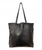 GANZOガンゾ）の古着「SACCHETTO4 レザートートバッグ」｜ブラック