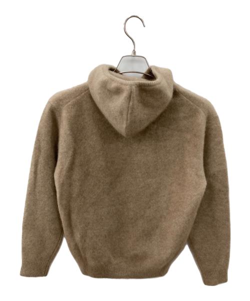 CASHIMERE by ARROW57.（カシミヤバイアローゴーナナ）CASHIMERE by ARROW57. (カシミヤバイアローゴーナナ) C.HOO カシミヤニットパーカー ベージュ サイズ:XSの古着・服飾アイテム