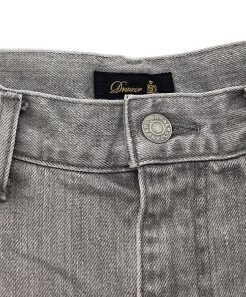 DRAWER（ドゥロワー）DRAWER (ドゥロワー) WINTER1 ブラックデニムタックパンツ サイズ:34の古着・服飾アイテム