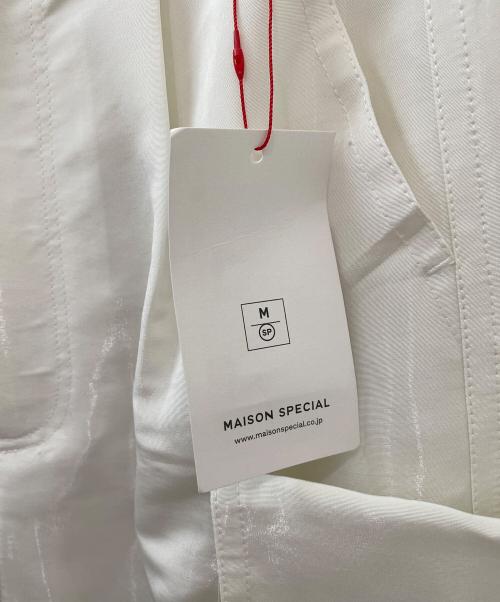 MAISON SPECIAL（メゾンスペシャル）MAISON SPECIAL (メゾンスペシャル) Satin Cargo Pants ホワイト サイズ:38の古着・服飾アイテム