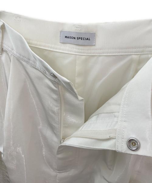 MAISON SPECIAL（メゾンスペシャル）MAISON SPECIAL (メゾンスペシャル) Satin Cargo Pants ホワイト サイズ:38の古着・服飾アイテム