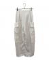 MAISON SPECIAL (メゾンスペシャル) Satin Cargo Pants ホワイト サイズ:38：11000円