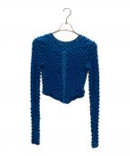 MAISON SPECIALメゾンスペシャル）の古着「2WAY Togetoge Knit Tops」｜ブルー