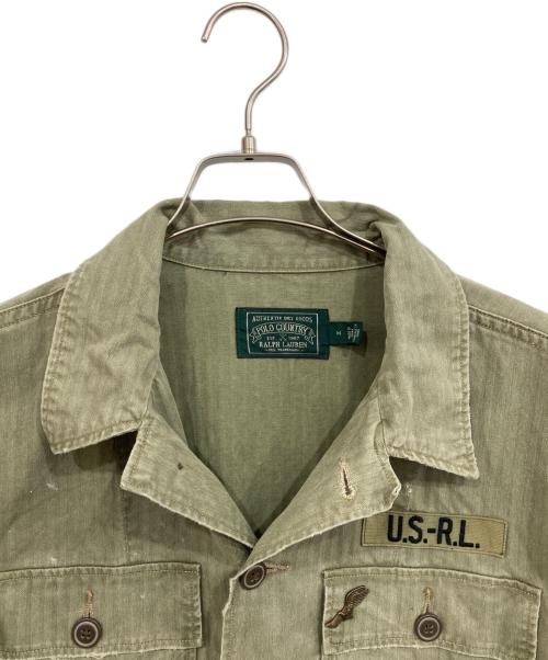 POLO COUNTRY（ポロカントリー）POLO COUNTRY (ポロカントリー) MILITARY JACKET カーキ サイズ:Mの古着・服飾アイテム