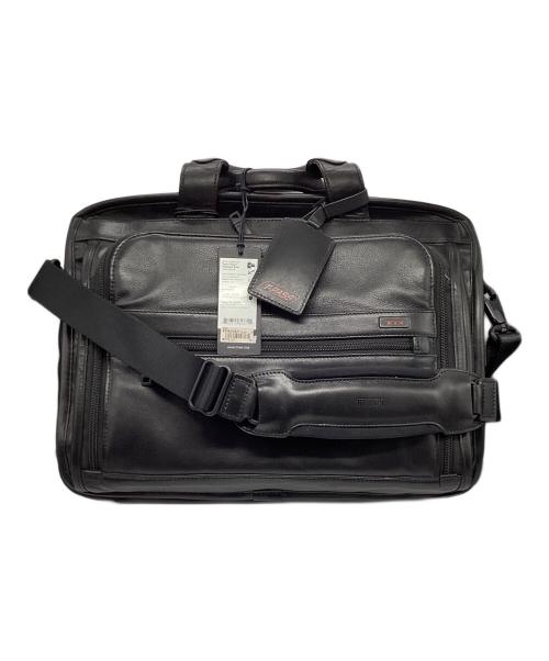 TUMI（トゥミ）TUMI (トゥミ) TUMI DH ALPHA T-PASS レザーブリーフケース ブラックの古着・服飾アイテム