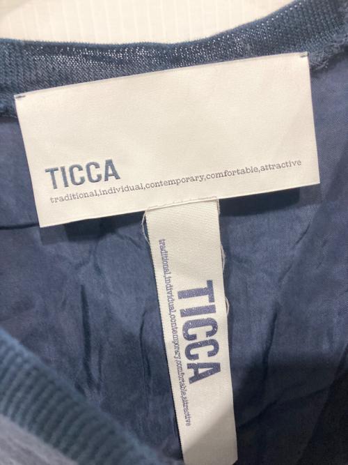 ticca（ティッカ）TICCA (ティッカ) ノースリーブブラウス ネイビー サイズ:Freeの古着・服飾アイテム