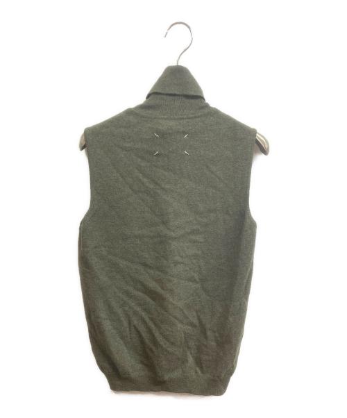 Maison Margiela（メゾンマルジェラ）Maison Margiela (メゾンマルジェラ) タートルネックベスト オリーブ サイズ:Mの古着・服飾アイテム