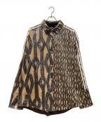 adidas×Ivy Parkアディダス×アイヴィーパーク）の古着「スパンコール ボタンアップシャツ」｜ベージュ