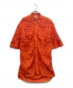 DRIES VAN NOTENドリスヴァンノッテン）の古着「CASSIDYE LASER 4303 M.W.SHIRT」｜オレンジ
