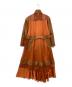 sacai (サカイ) padded panelled dress ブラウン サイズ:1：32000円