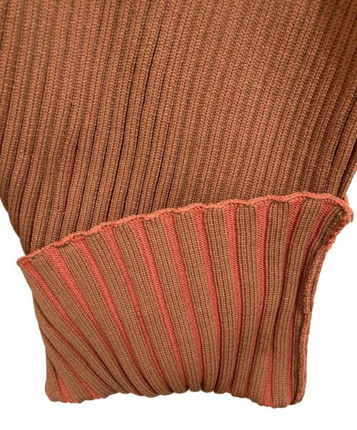ISSEY MIYAKE（イッセイミヤケ）ISSEY MIYAKE (イッセイミヤケ) ニットプリーツカーディガン ブラウン サイズ:2の古着・服飾アイテム