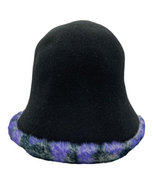 ISSEY MIYAKE（イッセイミヤケ）ISSEY MIYAKE (イッセイミヤケ) リバーシブルハット ブラックの古着・服飾アイテム