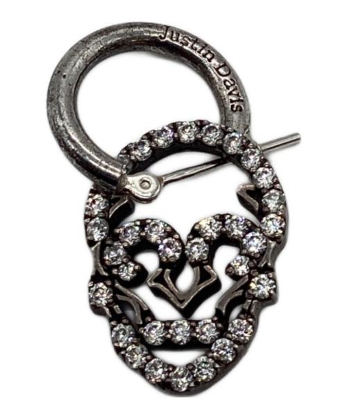 JUSTIN DAVIS（ジャスティンデイビス）JUSTIN DAVIS (ジャスティンデイビス) スカルモチーフフープピアス サイズ:下記参照の古着・服飾アイテム