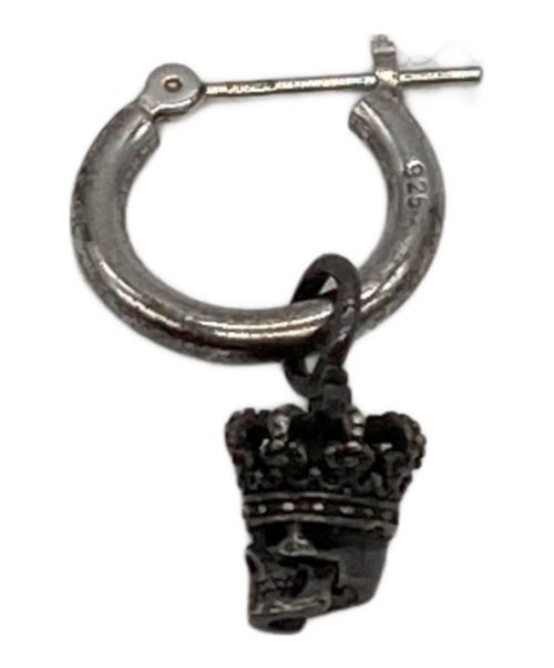 JUSTIN DAVIS（ジャスティンデイビス）JUSTIN DAVIS (ジャスティンデイビス) スカルモチーフフープピアス シルバーの古着・服飾アイテム