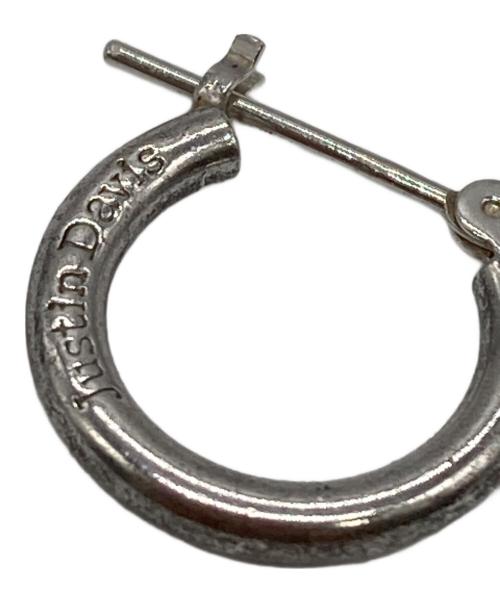 JUSTIN DAVIS（ジャスティンデイビス）JUSTIN DAVIS (ジャスティンデイビス) スカルモチーフフープピアス シルバーの古着・服飾アイテム