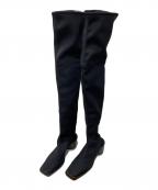 MM6 Maison Margielaエムエムシックスメゾンマルジェラ）の古着「サイハイブーツ」｜ネイビー