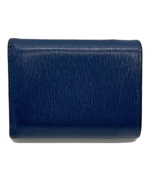 PRADA（プラダ）PRADA (プラダ) 3つ折り財布 ブルーの古着・服飾アイテム