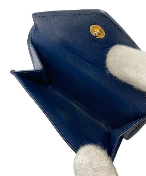 PRADA（プラダ）PRADA (プラダ) 3つ折り財布 ブルーの古着・服飾アイテム