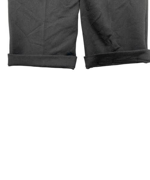 UNITED ARROWS（ユナイテッドアローズ）UNITED ARROWS (ユナイテッドアローズ) SPONGY タック ワイドパンツ ブラック サイズ:38 未使用品の古着・服飾アイテム